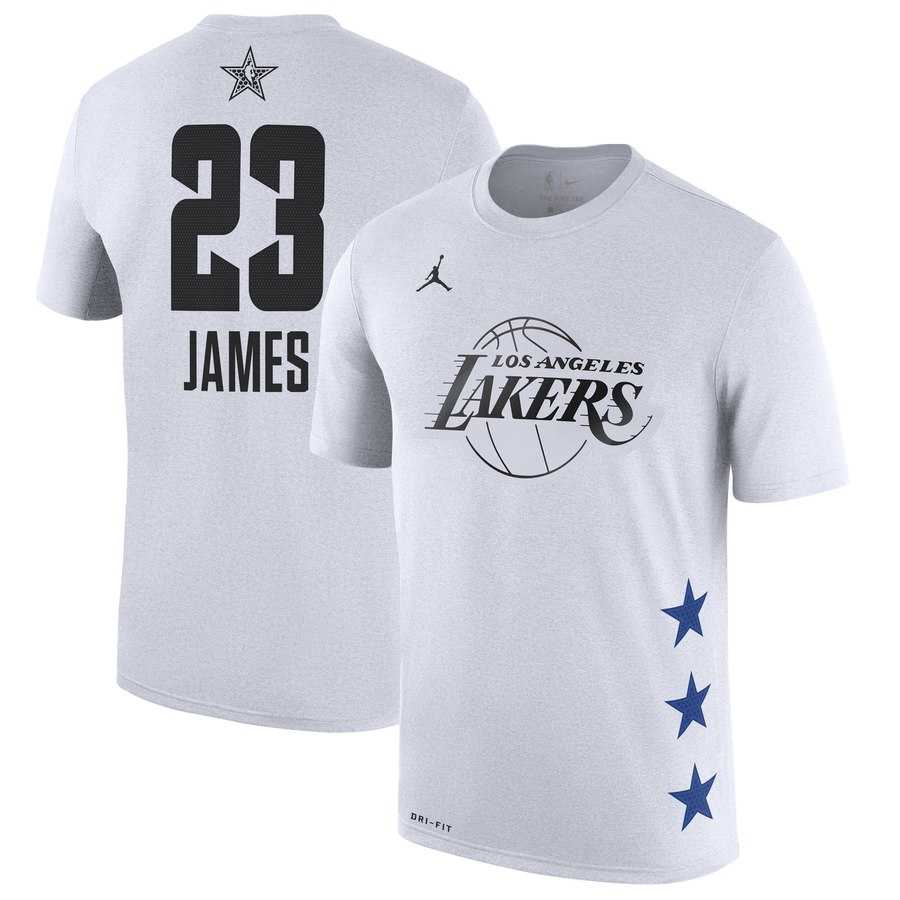 Lakers 23 Lebron James White 2019 NBA All Star Game Men's T Shirt,We sell and wholesale Lakers 23 Lebron James White 2019 NBA All Star Game Men's T Shirt on line form chian!